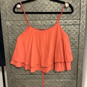 ASTR Lace Up Crop Top